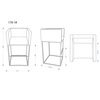 Manhattan Comfort Embassy Barstool in Grey and Black BS018-GY
